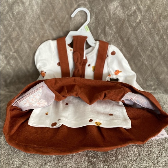 NWT Carter’s Baby Girl 3-piece Fall Dress Outfit - Picture 4 of 8